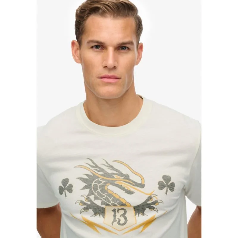 سوبر دراي تيشيرت حملة تذكاري فضفاض